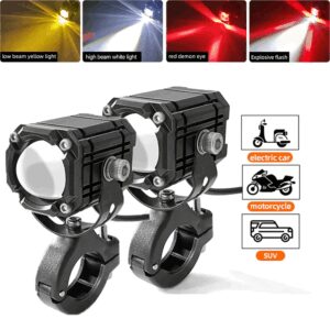 New Version Universal Motorcycle Spot Light LED Fog Lamps Three Colors Four Models Motorbike Spots Lighting