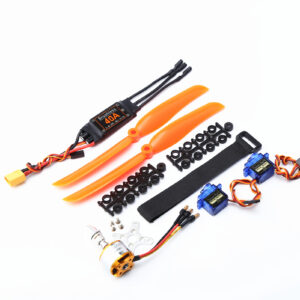 Brushless Motor 1400KV 40A ESC 8060 Propeller 9G Micro Servo 2pcs for RC Plane Helicopter XT60 Plug