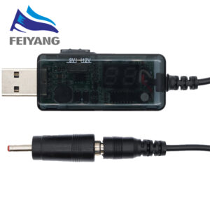 USB Boost Converter DC 5V to 9V 12V USB Step-up Converter Cable + 3.5×1.35mm Connecter For Power Supply/Charger/Power Converter