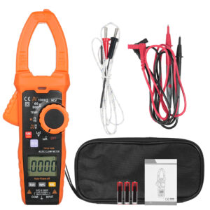 Digital Clamp Meter True RMS 6000 Counts Digital Electrical Tester Meter Auto-Ranging Measures AC/DC Voltage Current Resistance