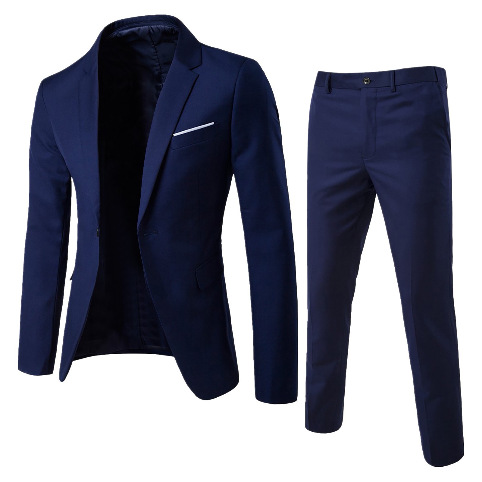 Men Blazers 3 Pieces Sets Business Suits Vest Pants Blue Coats Wedding Party 2024 Formal Elegant Jackets Korean Slim Suit