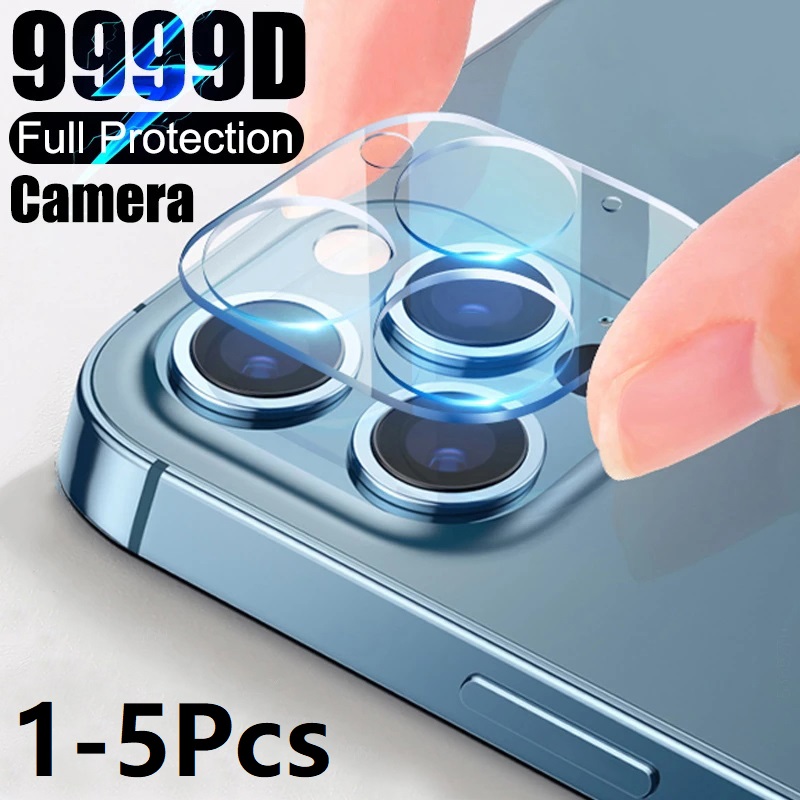 1-5Pcs Camera Lens Protection For iPhone 12 13 14 15 Pro Max Screen Protector 3D Full Tempered Glass For 11 ProXS MAX Camera