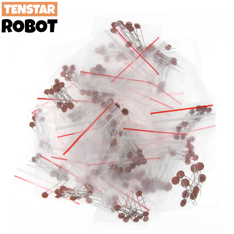 300pcs/Lot Ceramic Capacitor Set Pack 2PF-0.1UF 30 Values*10pcs Electronic Components Package Capacitor Assorted Kit Samp
