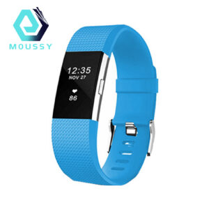 Watch Band Checkered Pattern Smartwatch Bracelet Soft Silicone Strap Replacement for Fitbit Charge 2(just 1 Strap,not 1 watch)