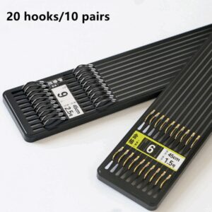20 Hook /10 Pair of New Fine Packaging Fishing Tackle Fishing Line Double Hook Manual Double Hook Fishing Hook Bait