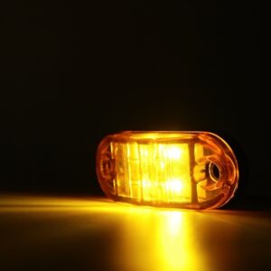 20/10PCS 4 LED 12V-24V Side Marker Lights Oval Front Rear Clearance Indicator Lamp Truck Accessorie for Trailer BUS Van Caravan