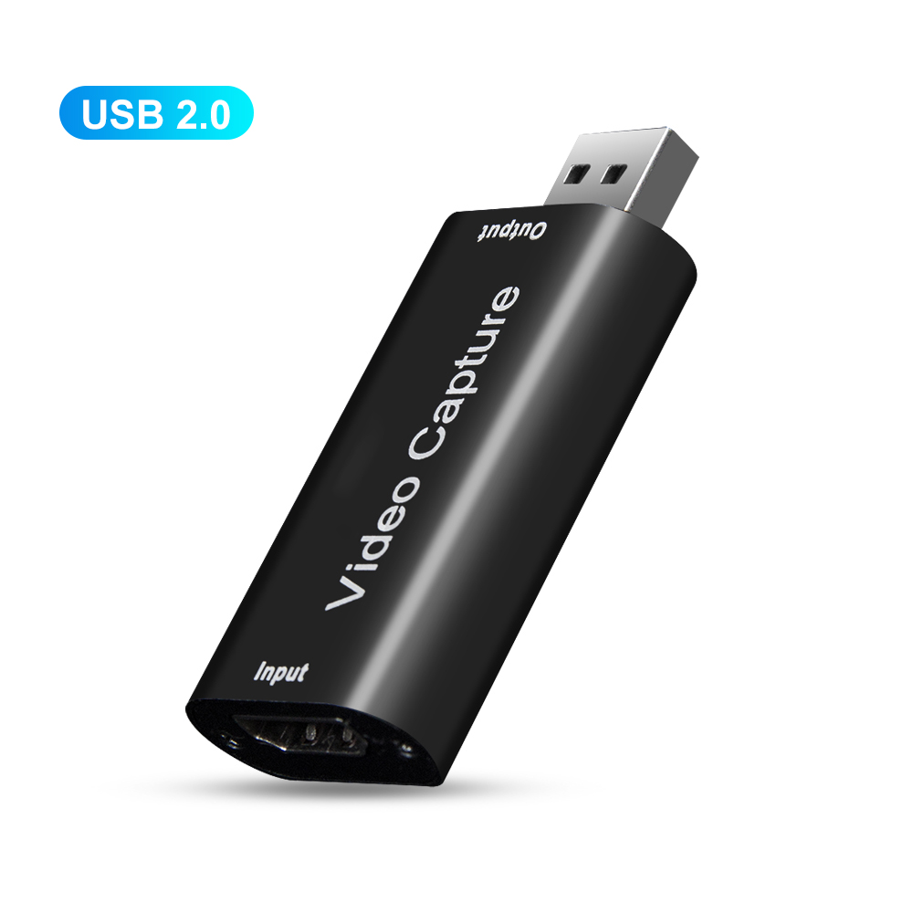 USB 2.0 Video Capture Card 4K HDMI-compatible Video Grabber Live Streaming Box Recording for PS4 XBOX Phone Game DVD HD Camera