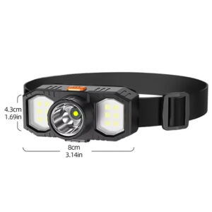 New LED Headlight COB Mini Portable USB Rechargeable Waterproof Fishing Work Light Outdoor Long Shot Head Mounted Torch