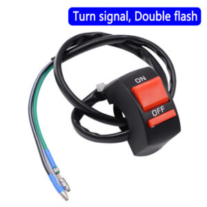 7/8inch 22mm Motorcycle Handlebar Switch Headlight Turn Signal Horn 3 in 1 Switch On/Off Lights Retrofit Scooters Ebike Equipmen