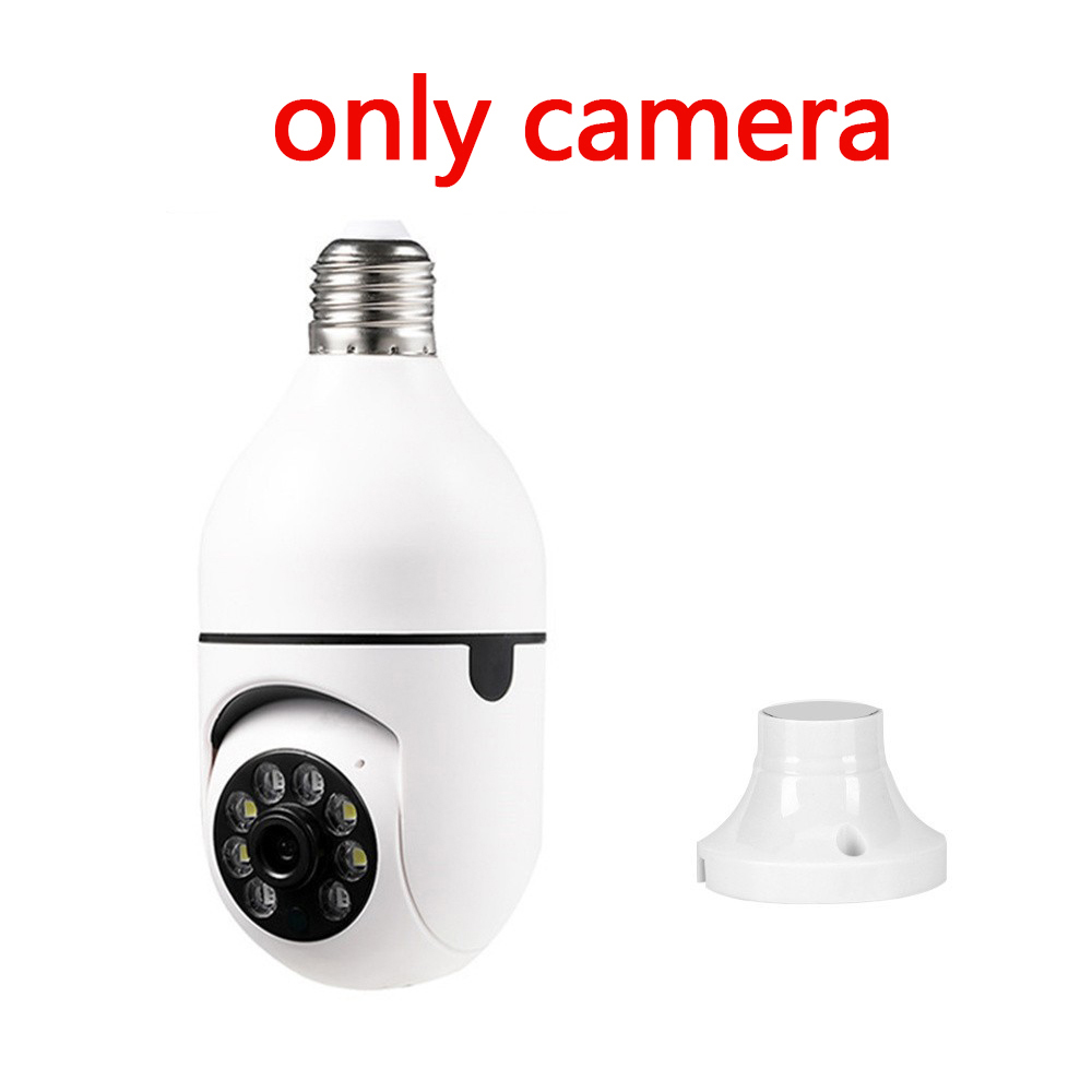 Ycc365 Plus E27 Surveillance Bulb Camera Night Vision Full Color Automatic Human Tracking Zoom Security Baby Monitor Wifi Camera