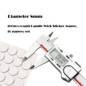 200pcs 10mm Candle Wick Stickers Candle Making Sticker Heat Resistance Double-sided Stickers For Wax Fixed Candle Diy Making