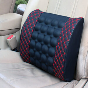 Car Electric Massage Back Cushion for Car Seat Support Health Care Lumbar Pad Auto Back Pillow leather Auto Seat Back Support