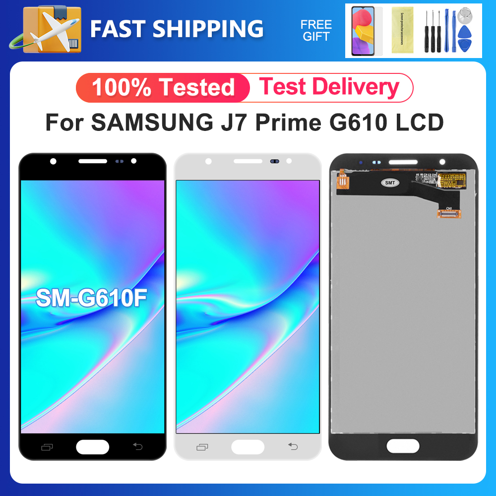 J7 Prime For Samsung 5.5''For G610 G610F G610Y G610M G610 LCD Display Touch Screen Digitizer Assembly Replacement
