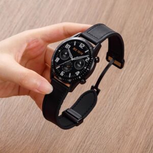 Leather Silicone Strap For Xiaomi Watch 2 Pro S4 S3 S2 S1 Pro Active 22mm Magnetic Watch Band For Mi Watch Color Miwatch Color 2
