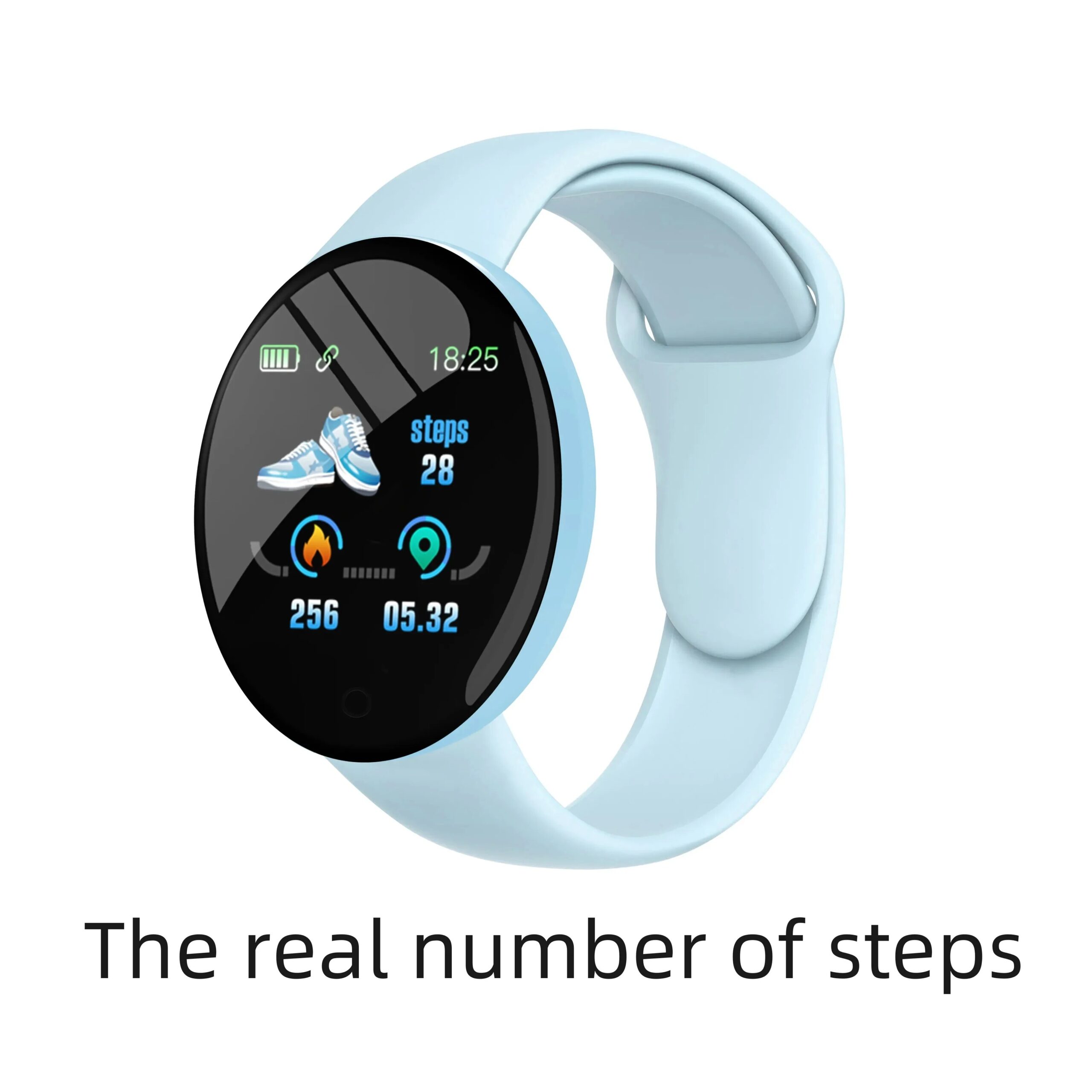 B41 Real Stepcount Smart Watch Multi Function Step Connected Smart Watch For Men And Women Suitable For And Android