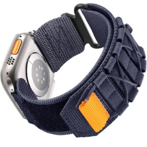 Tactical Strap for Apple Watch Band 49mm 45mm 44mm 41mm 40mm Nylon Alpine Trail Loop Bracelet IWatch Series Ultra 2 9 8 7 5 6 Se