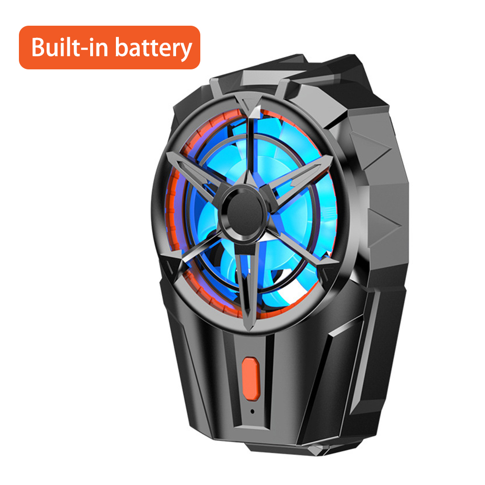 X52 Phone Cooling Fan Rechargeable Battery Silent Cooler Three Speed Adjustable Cell Phone Fans Gaming Radiator