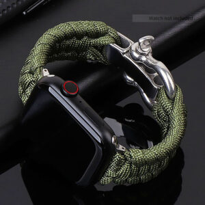 Nylon Rope Strap For Apple Watch Band Ultra 2 49mm 8 7 45mm Outdoor Sport Watchband for IWatch Series SE 6 5 4 3 44mm 42mm 2