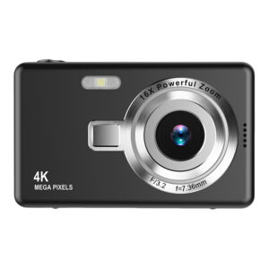 4K HD 1080P Digital Camera 16X Zoom Autofocus Vlogging Camera 2.4 Inch IPS Screen 96MP Video Camera for Kids Adult Photography