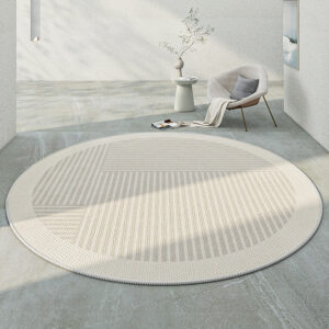 Wabi-sabi round carpet living room sofa coffee table balcony ins wind bedroom dresser study chair bed mat