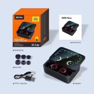 Auriculares inal├Ãmbricos TWS M90 originales, cascos deportivos con Bluetooth y micr├│fono para videojuegos, para iPhone y Xiaomi