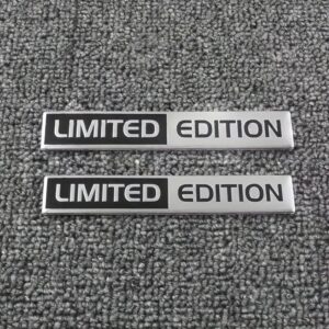 2PCS Metal Limited Edition 3D Car Body Badge Sticker Trunk Fender Emblem Decal Accessorie For Car Motorcycle Bike