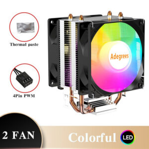 CPU Cooler 3/4Pin PWM Quiet PC Radiator For Intel LGA 1150 1151 1155 1200 1700 2011 AMD AM3 AM4 90MM Processor Cooling Fan