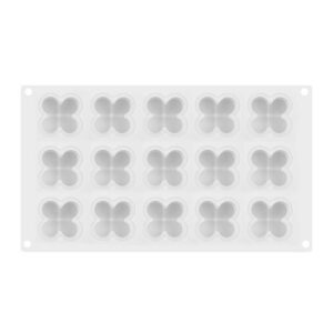 15 Cavities 3D Cube Plaster Candle Mold Gypsum Decoration Mold Silicone Mousse Cake Baking Mould Bubble Dessert Bakeware