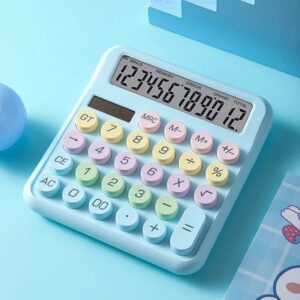 Button Calculator With High Value And Multi Color Options 12 Digit Large Screen Financial Accounting Professional Office Commerc