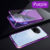 Biruiqu For Oneplus 11R Magnetic Absorption Case Metal Frame Shockproof Double Sided Tempered Glass Magnetic Case Cover