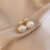 New French Elegant Pearl Earrings Fashion Jewelry Women Sweet Accessories Gift