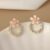 Enacolor S925 Silver Needle Cute Sakura Cherry Blossom Flower Stud Earrings for Girl Ins Accessories 2023 New