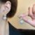 Enacolor Luxury Zircon Crystal Pearl Earrings for Accessories Jewelry Gifts 2024