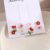 Enacolor 4Pairs/Set New Arrival 2023 Colorful Fruit Butterfly Flower Earrings Set for Earings Ins Girl New Trendy Jewelry
