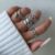 Enacolor 4Pcs/Set Personality Snake Rings for Ins Party Accessories New 2024