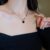 Enacolor Luxury Crystal Fashion Pink Heart Necklace for Women Girl Party Accessories