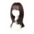 Black Women Natural with Air Bangs Heat Resistant Full Wigs Synthetic Hair Part Side Hair Short Straight Wigs