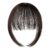 Fringe Blunt Bangs Hair Accessories False Hairpiece Clip in Fake Bangs Natural Black Bang Hair Extension Women