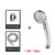 1 Set Detachable 3 Modes Setting Shower Head Handheld High Pressure Rain Water Saving Home Hotel Sprayer Bathroom Shower Head
