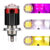 Flash Demon eye Motorcycle Led Headlight Bulb 20W H4 BA20D High/Low Beam Lights Dual Color Motorcycle Led Lens Spotlight 12-80v
