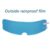 New Universal Motorcycle Helmet Clear Patch Film Anti-fog and Rain Film Durable Nano Coating Sticker Film Helmet Motocross