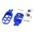 Footrest Footpegs Assembly for Yamaha PW50 PW80 for Honda XR50 XR70 CRF 50/70/80/100 Pit Dirt Bike, Blue