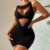 Sexy Dress Lingerie Fishnet Bodysuit Rhinestone Transparent Stripper Outfit Exotic Body Bodycon Tights Dresses for Women 2024