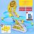 Kid Diy Small Duck Penguin Electronic Climbing Stairs Track Toy Light Musical Slide Track Coaster Toy Educational Fun Toys Gifts