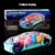 Kids Flashing Electric Racing Car Toys Transparent Light Colorful LED Music Mechanical Gear Vehicle Luminous Model Children Gift