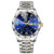 BINBOND Authentic Men’s Watch Waterproof Night Glow Double Calendar Watch Men’s Quartz Watch Diamond Pointed Glass