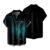 Mens Fashion Casual Beach Seaside Retro Rock Style 3D Digital Printing Buckle Pocket Lapel Short Sleeve Mens Leotard Bodysuit