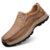 CLOHOO handmade shoes rubber sole thick bottom breathable casual leather shoes men’s Loafers classic hand-stitched men’s shoes