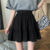 Black Mini Skirt Women Korean Sweet Preppy Style A Line Skirt Ladies Summer Fashion Elegant High Waist All Match Skirt New