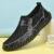 CLOHOO Hand Stitched Handmade Casual Mesh Men’s Shoes Comfortable and Breathable Mesh Shoes